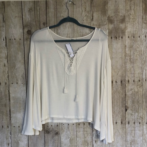 Garage Tops - NWT Garage Lace Up Swing Top